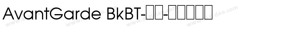 AvantGarde BkBT-常规字体转换